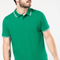 Image Produit Polo maille piquée manches courtes homme