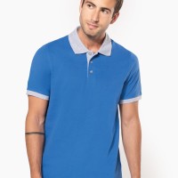 Image Produit Polo piqué bicolore homme