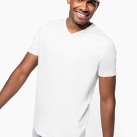 Image Produit T-shirt manches courtes col V homme