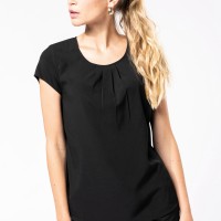 Image Produit Blouse crêpe manches courtes femme