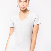 Image Produit T-shirt col V manches courtes femme