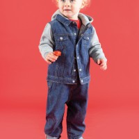 Image Produit Veste en jean à capuche enfant