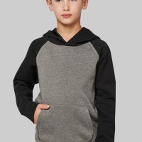 Image Produit Sweat-shirt capuche bicolore enfant