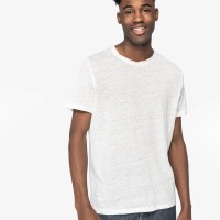 Image Produit T-shirt en lin col rond homme