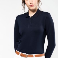 Image Produit Polo Supima® manches longues femme