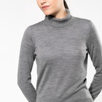 Image Produit Pull Mérinos col roulé femme