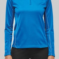 Image Produit Haut de sport manches longues ¼ zip femme