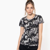 Image Produit T-shirt camo manches courtes femme