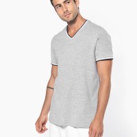 Image Produit T-shirt maille piquée col V homme