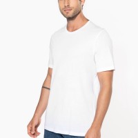 Image Produit T-shirt Bio col à bords francs manches courtes homme