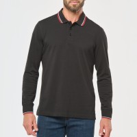 Image Produit Polo rugby maille piquée manches longues homme