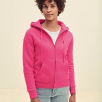 Image Produit Sweat-shirt femme zippé capuche Premium (62-118-0)